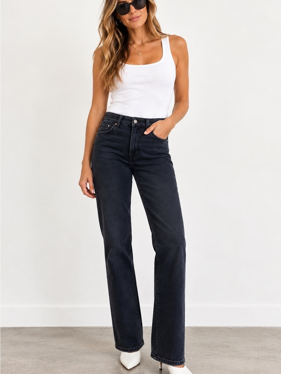 Frame Denim Denim - FRAME Le Sleek Straight High Rise Ankle Jeans Century Size 29